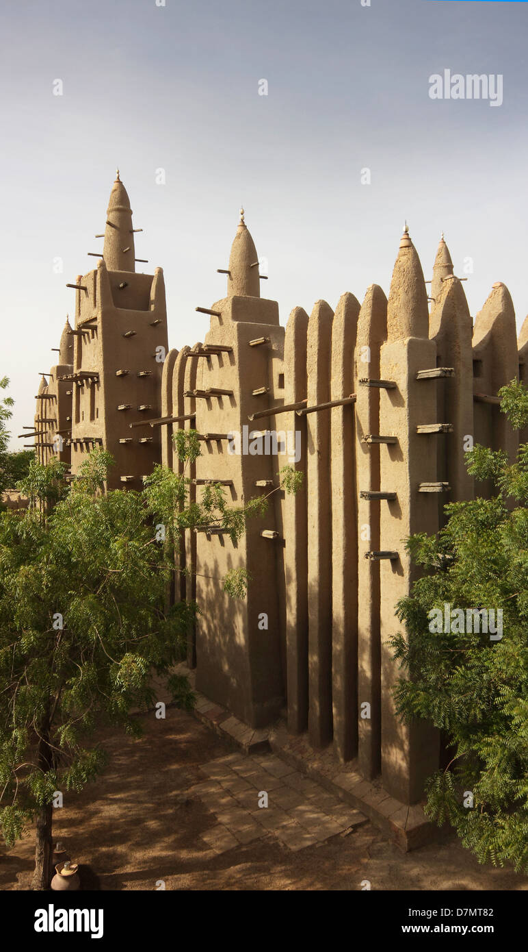 The Great Mosque of Mopti, Mali, West Africa Stock Photo