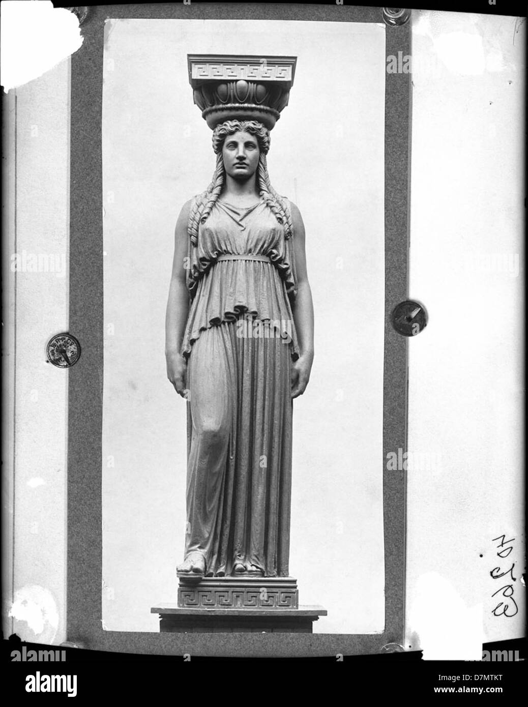 Female Caryatid statue by Henry Hering Stock Photo