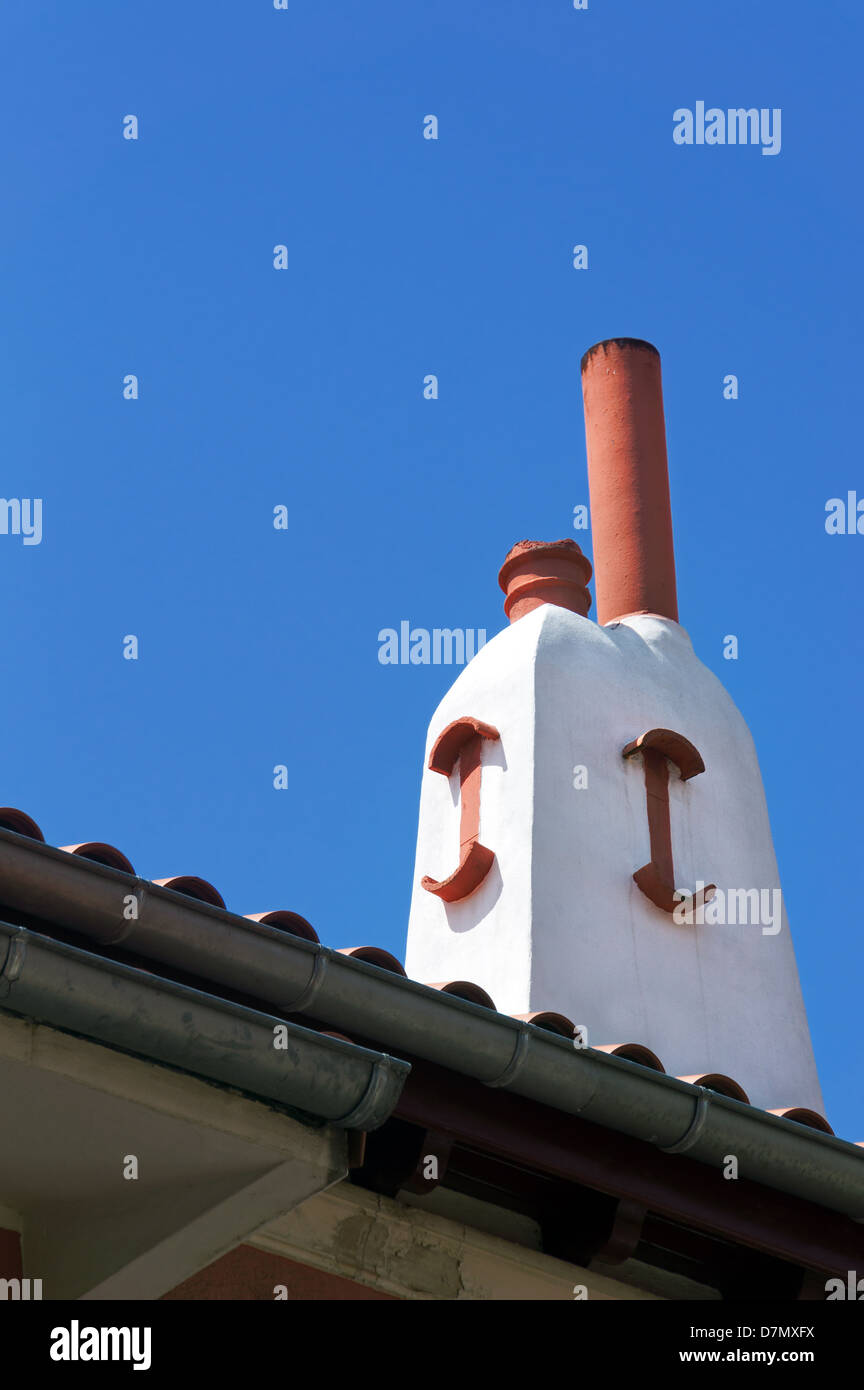home chimney with beautiful design Stock Photo