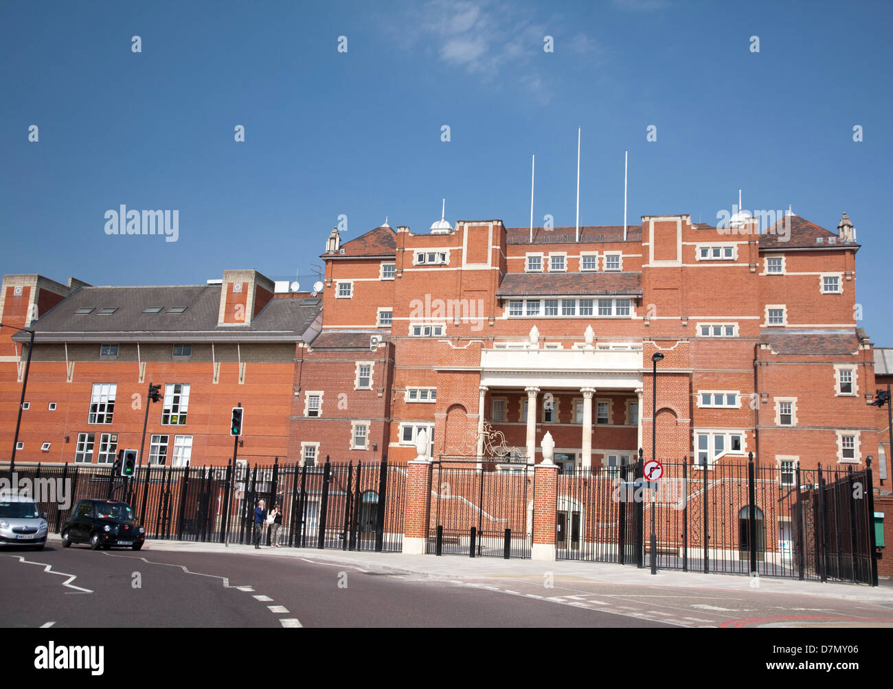 Members entrance of the Kia Oval showing the Jack Hobb Gates