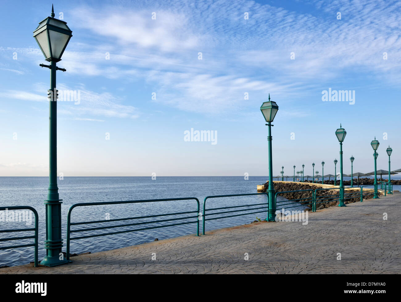Promenade of the Sea coast - Turkey Stock Photo