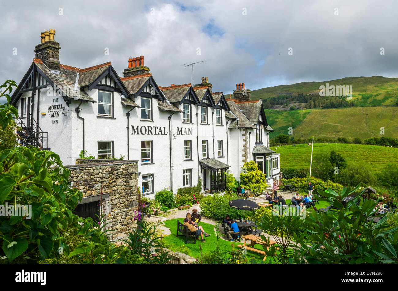 The Mortal Man Inn at Troutbeck in the Lake District, near Windermere