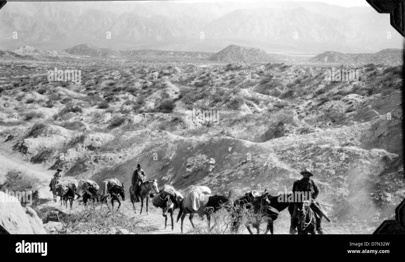 This photograph shows members of a paleontological expedition led by ...