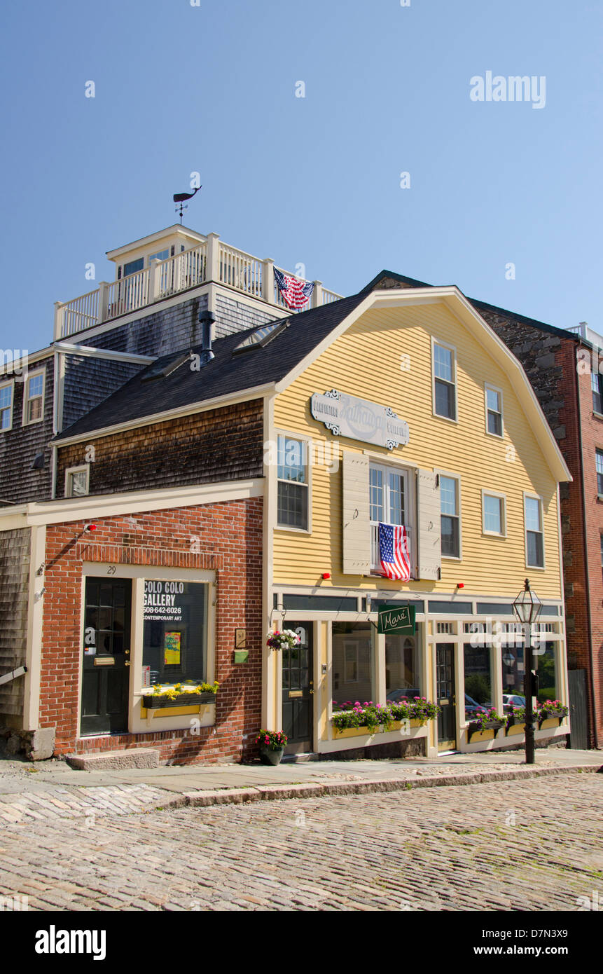 Massachusetts, New Bedford. Historic Centre Street, one of the oldest