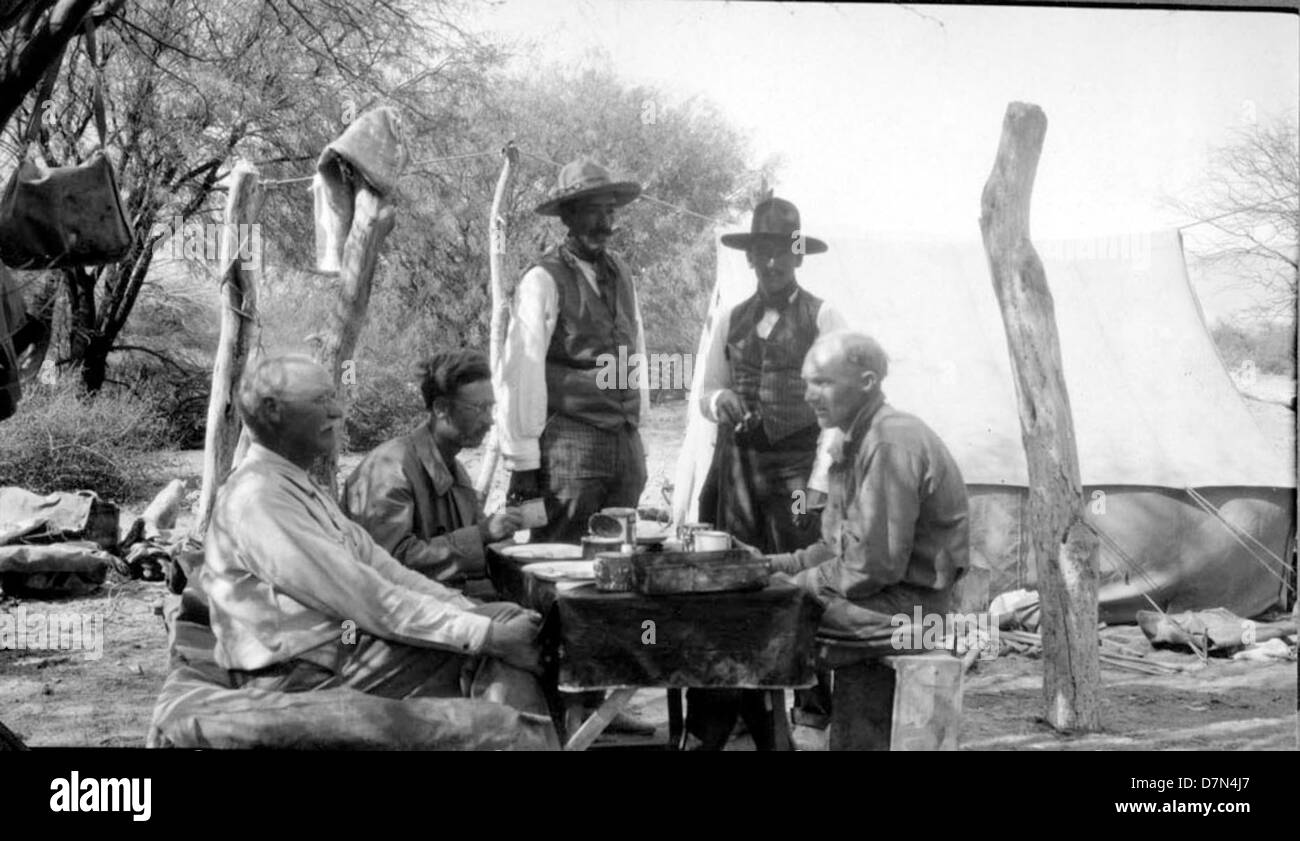 Members of the Marshall Field Paleontological Expedition, including ...