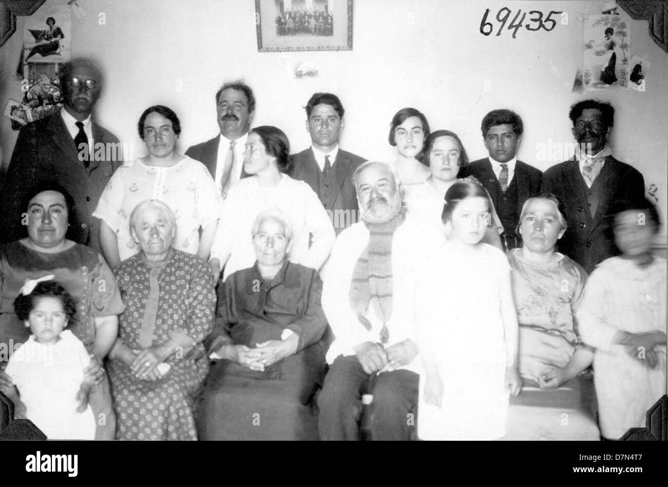 A photograph capturing a group including Elmer Riggs, Felipe Mendez ...