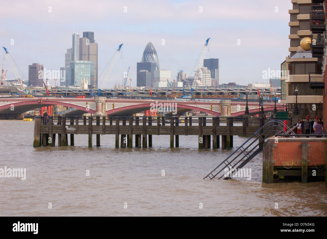 City skyline from the South Bank in London, England Stock Photo - Alamy