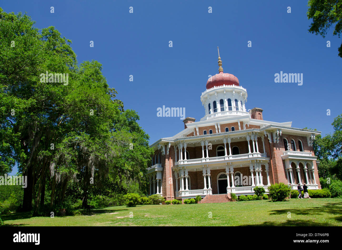 Mississippi, Natchez. 'Longwood' historic home built in Oriental Villa style. National Historic Landmark. Stock Photo