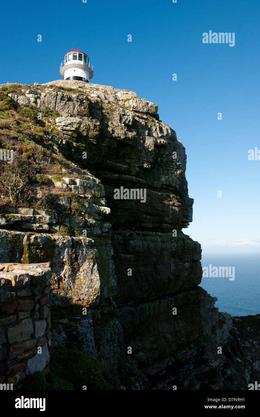 Cape Point Lighthouse, Cape of Good Hope Nature Reserve, Cape Peninsula, South Africa Stock Photo