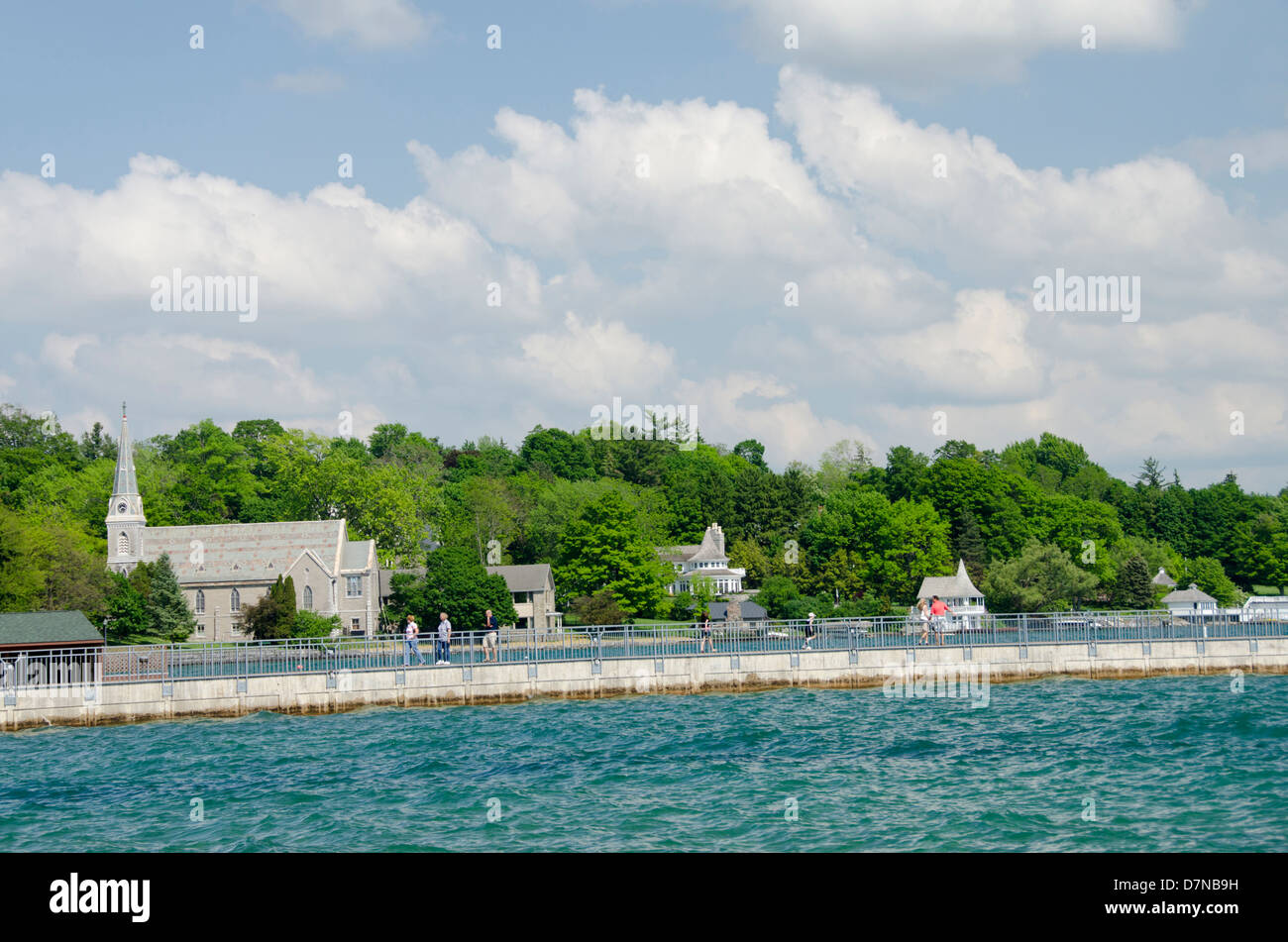 New York, Skaneateles. Skaneateles Lake, one of the Finger Lakes in central New York. Stock Photo