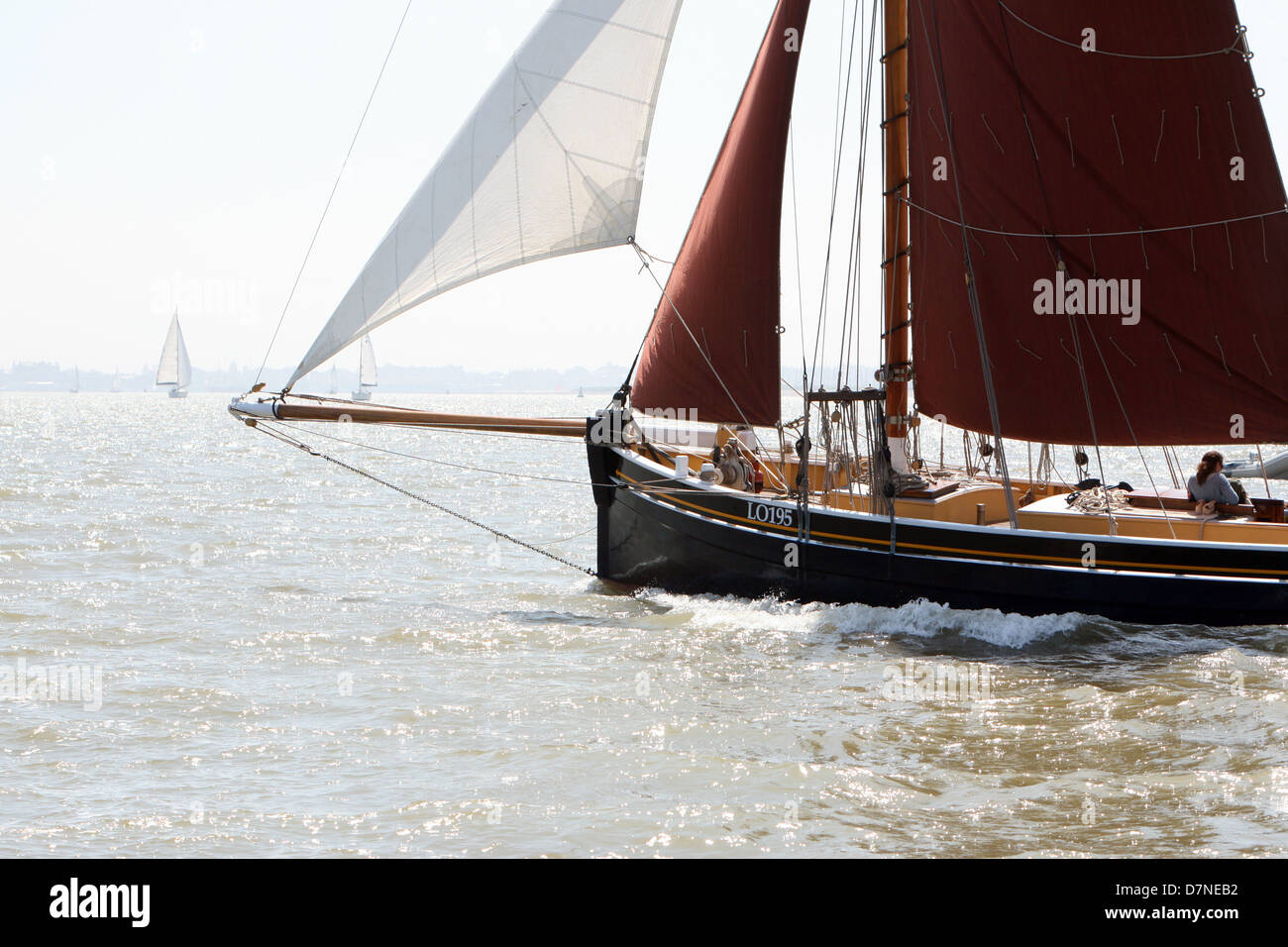 Gladys Bawley LO195 Gaff rigger . ‘Gladys’ is a beautiful 85ft sailing