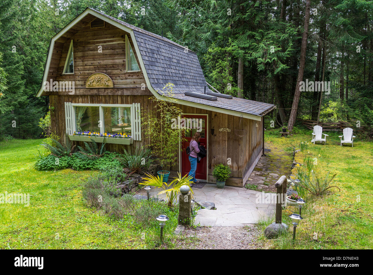 Angel Cottage Salt Spring Island British Columbia Canada Stock