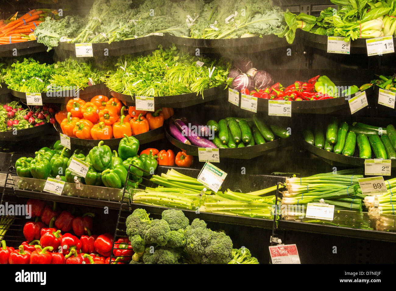 Vegetables supermarket shelves hires stock photography and images Alamy