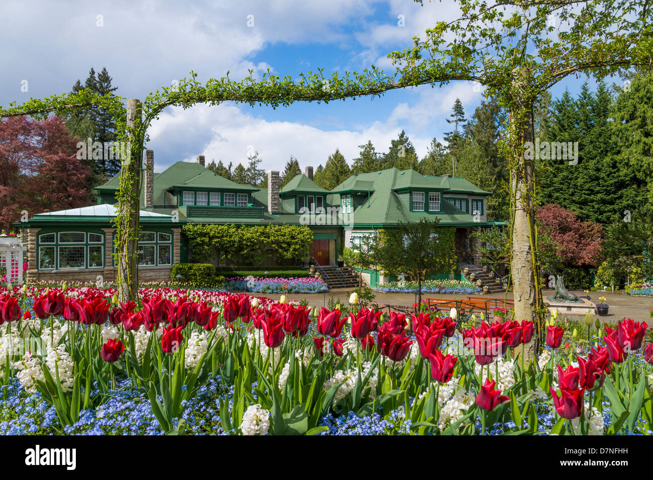 Butchart Gardens, Brentwood Bay, Greater Victoria, British Columbia, Canada Stock Photo