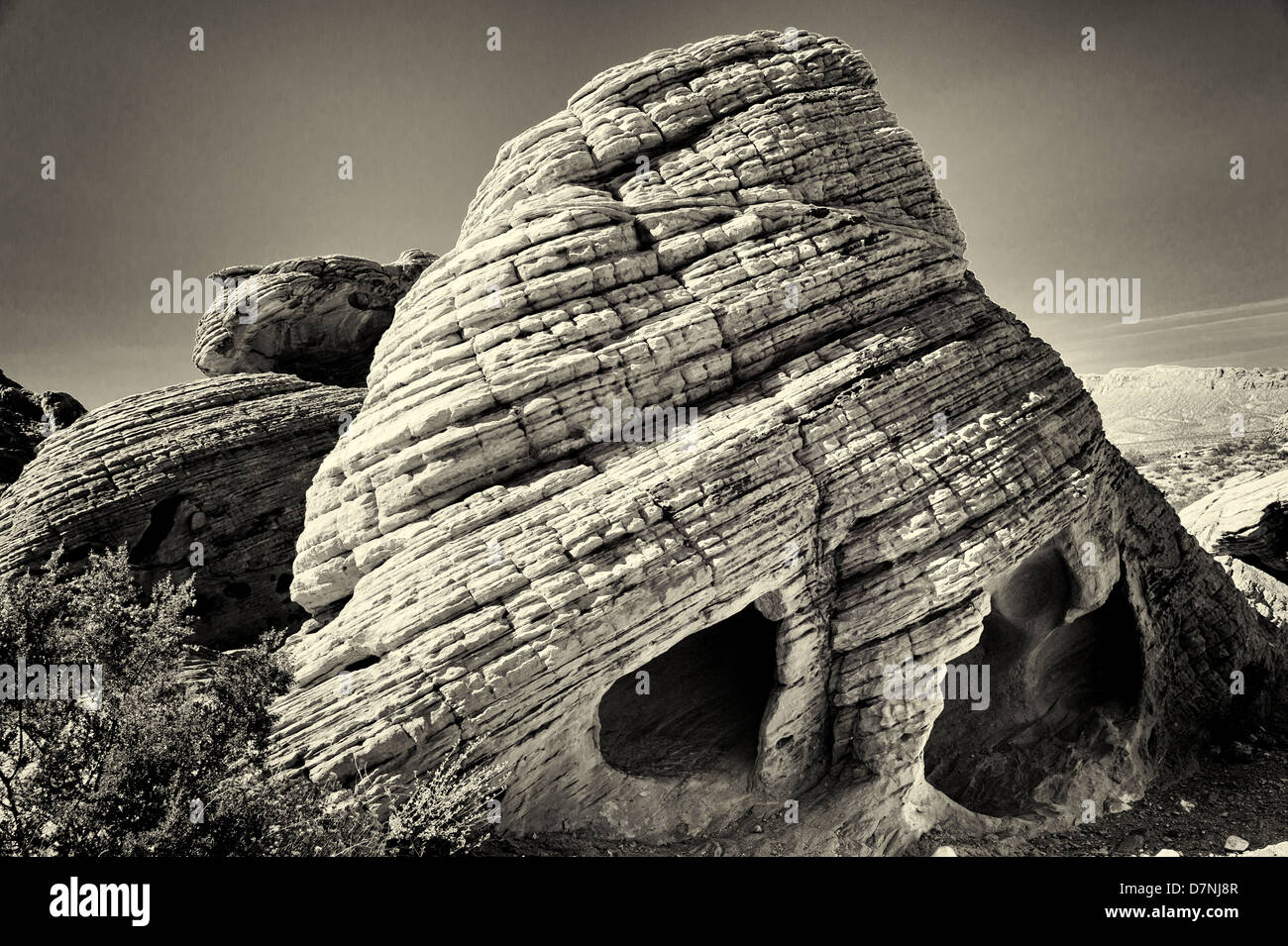 The Beehives are sandstone formations that not only demonstrate the unique design created by nature Stock Photo