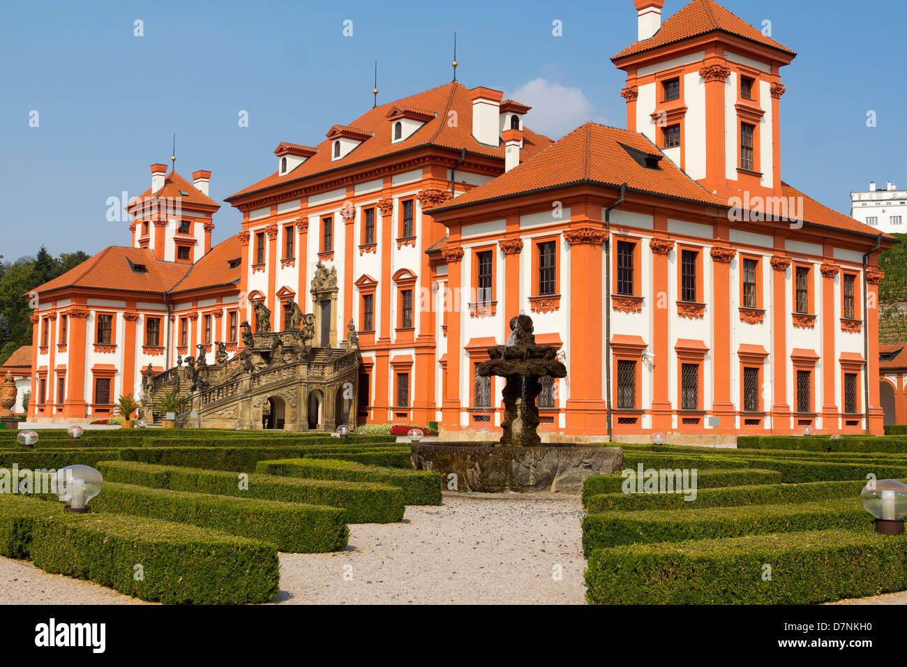 Czech Republic, Castle Troy Stock Photo