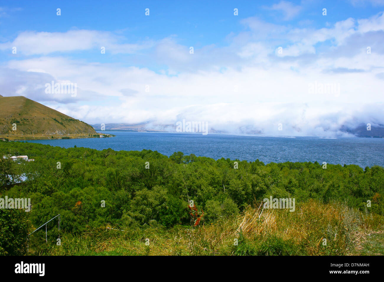 Mountain lake Sevan in Armenia. Stock Photo