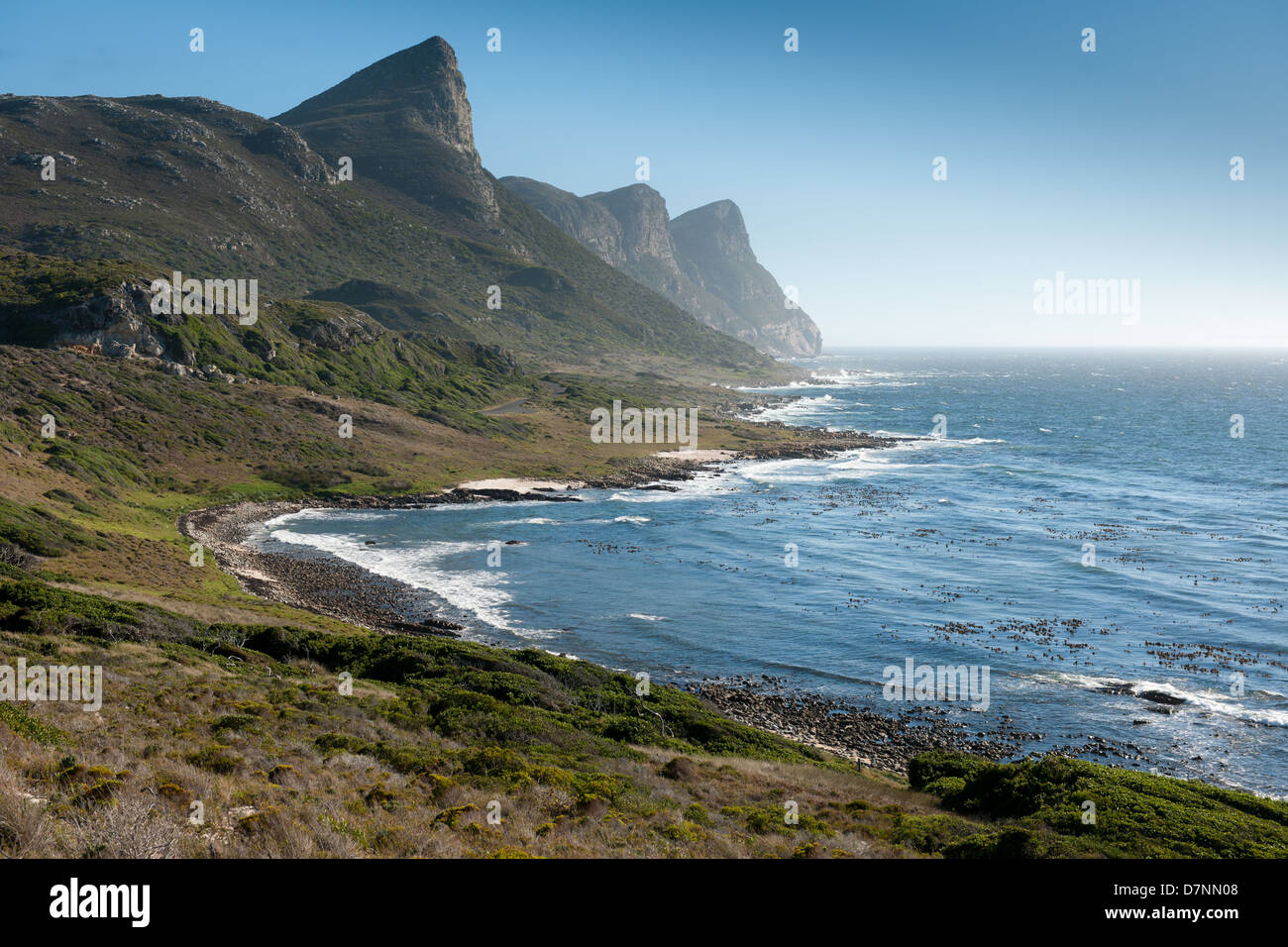 Rugged Coastline, Cape of Good Hope Nature Reserve, Cape Peninsula, South Africa Stock Photo