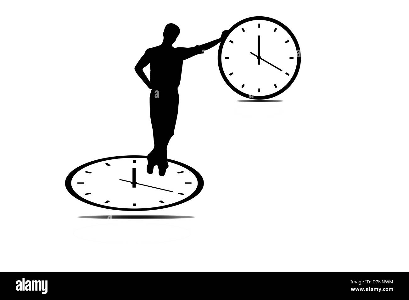 Time on site Cut Out Stock Images Pictures Alamy