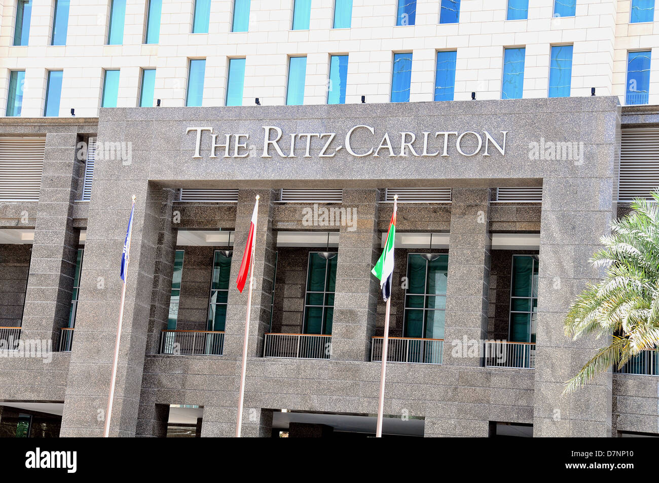 The Ritz Carlton Palace Hotel Financial District Dubai Uae Stock Photo Alamy