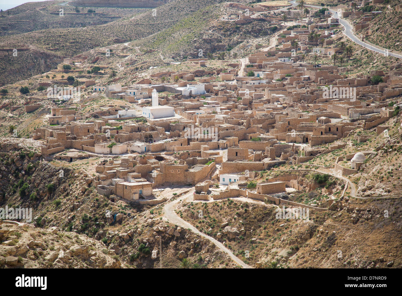 Village of Toujane near Matmata Tunisia Stock Photo