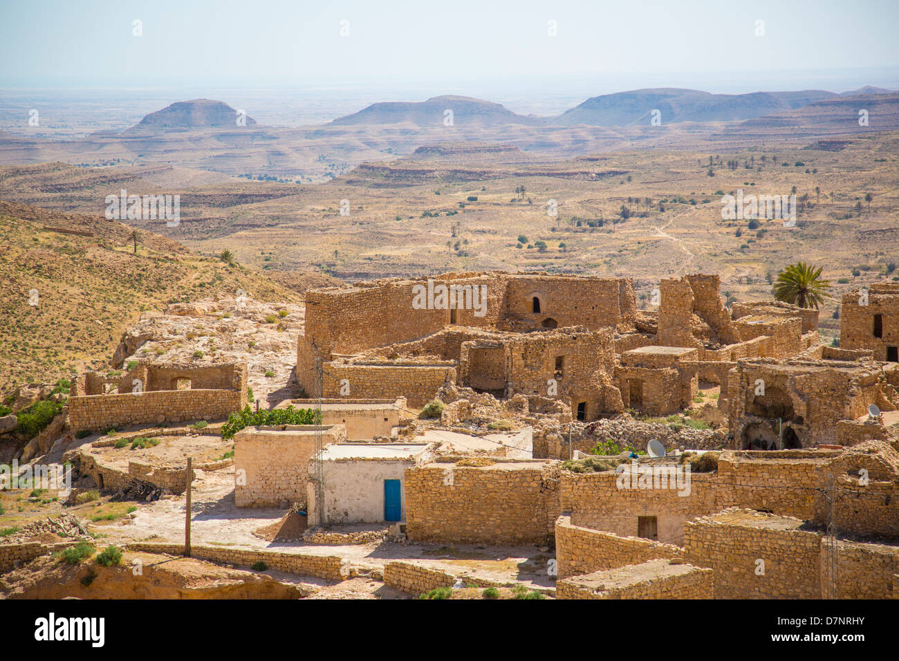 Village of Toujane near Matmata Tunisia Stock Photo