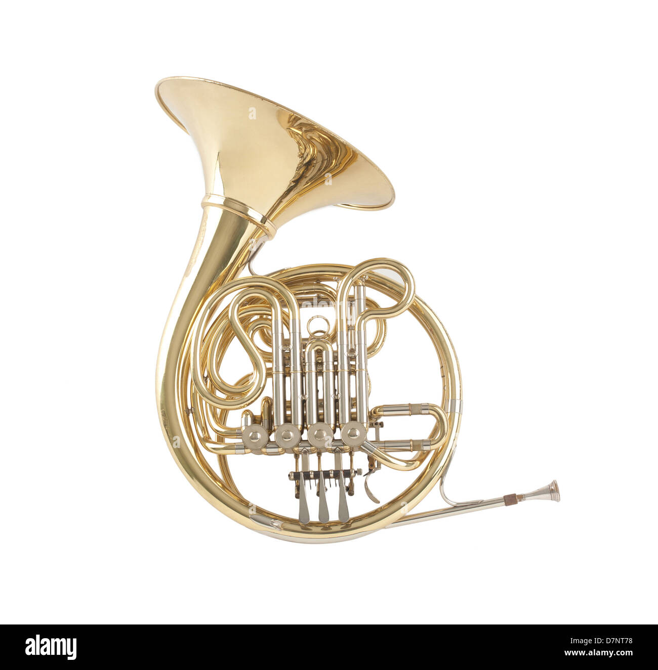 French horn the sound of music Stock Photo