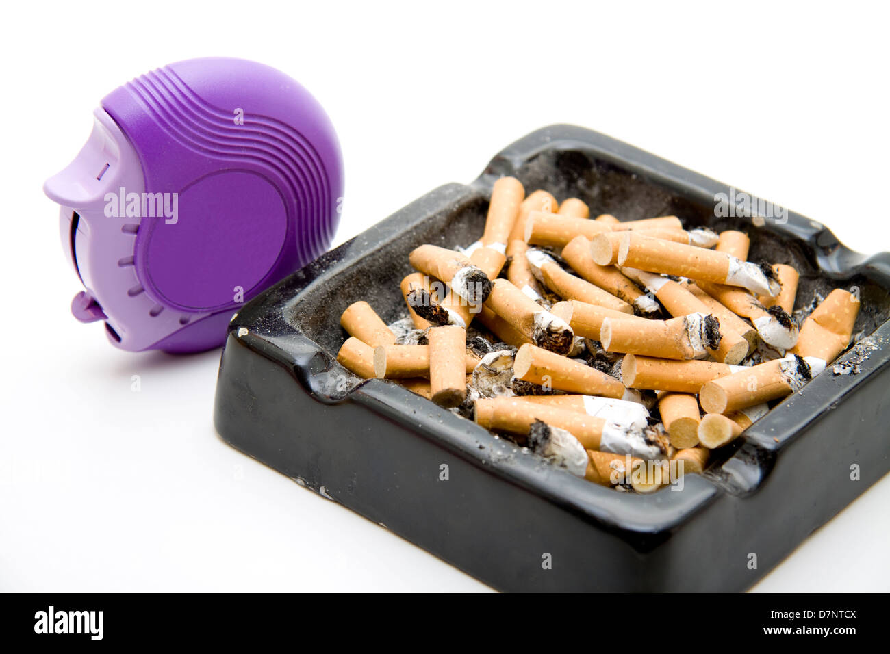 Full Ashtray Of Cigarettes High Resolution Stock Photography and Images