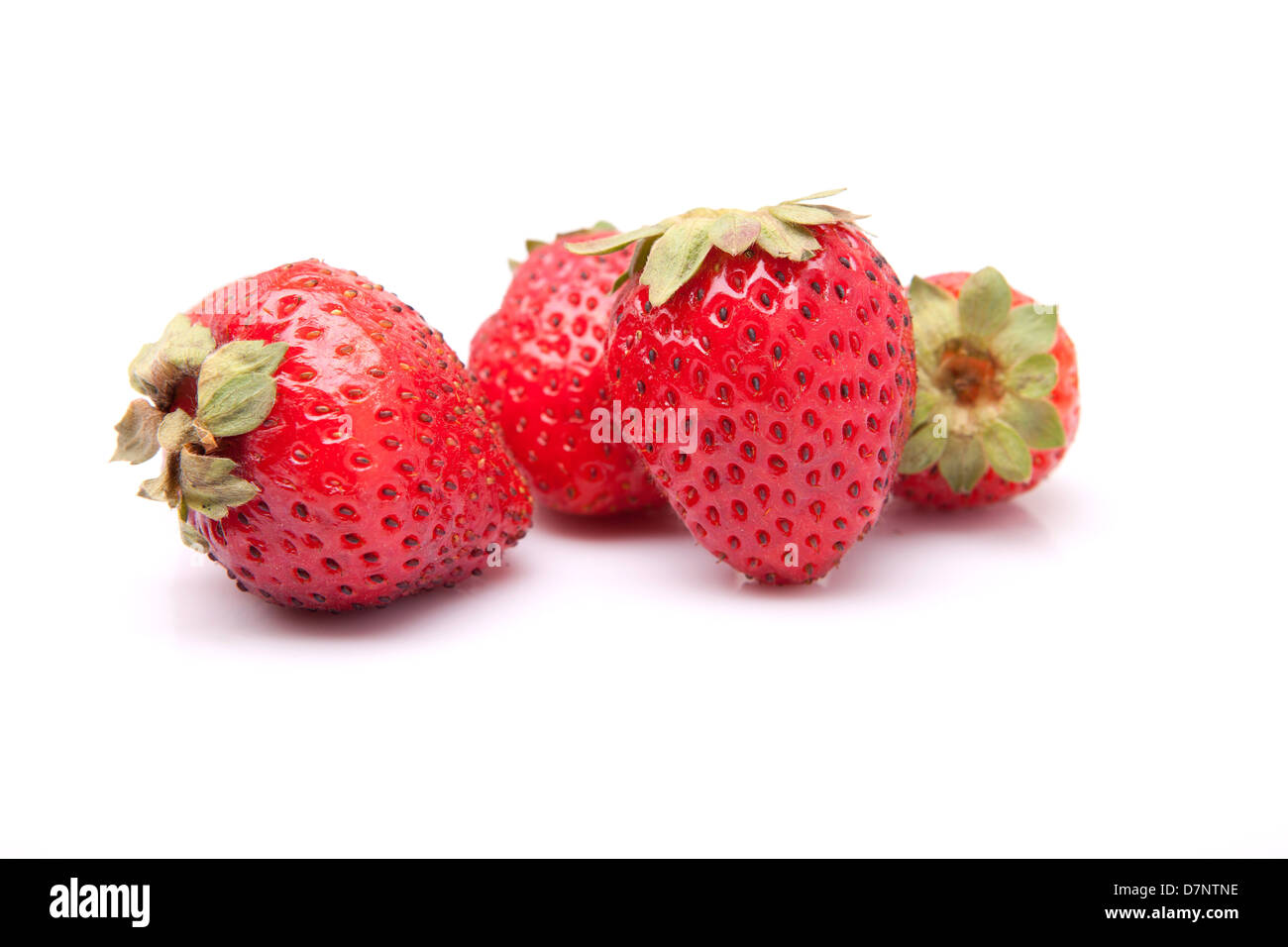 Strawberrys, isolated over white background Stock Photo