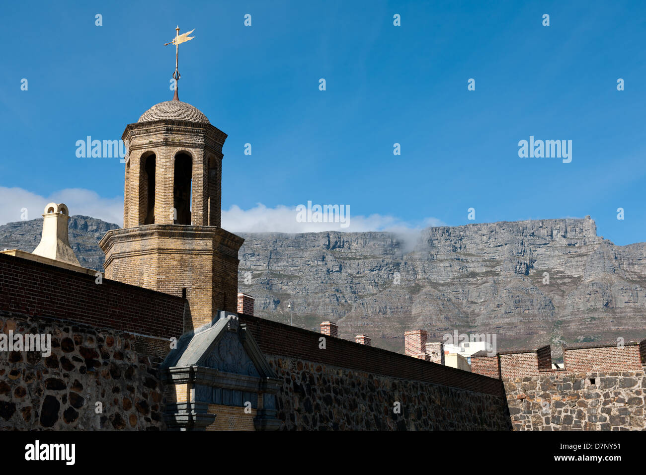 Bell tower at the main entrance, Castle of Good Hope, Cape Town, South Africa Stock Photo