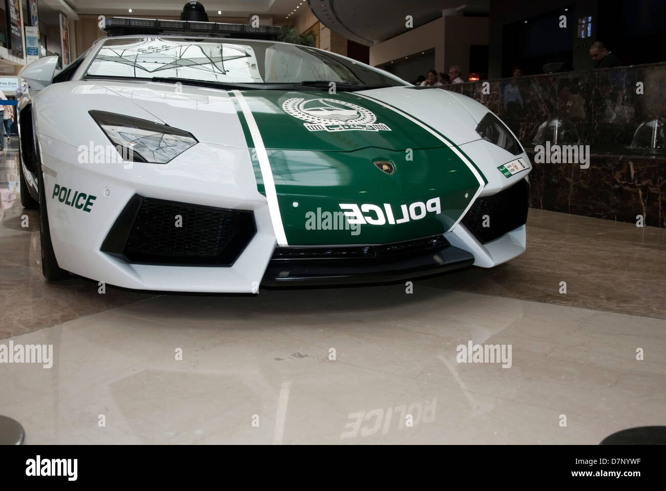 Dubai Police Lamborghini Aventador LP700-4 Coupe Patrol Car Stock Photo -  Alamy