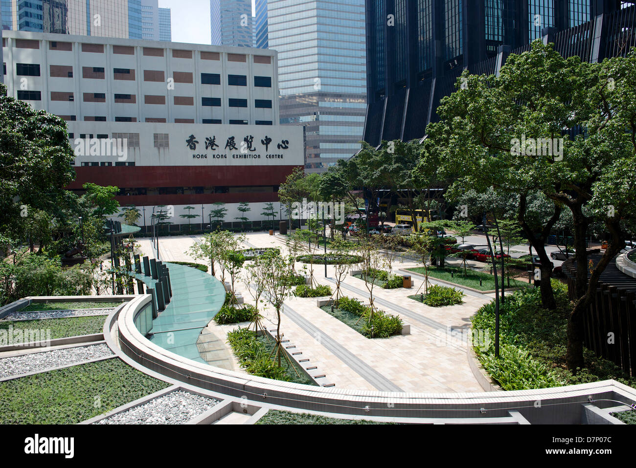 Hong Kong Exhibition Centre in Wan Chai, Hong Kong Stock Photo - Alamy