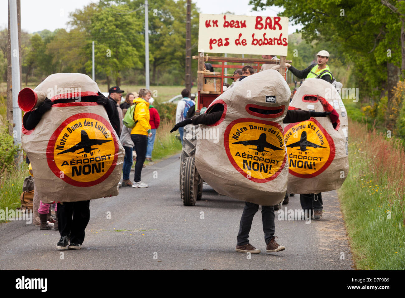 NotreDamedesLandes, western France, 11 May, 2013. People dressed as