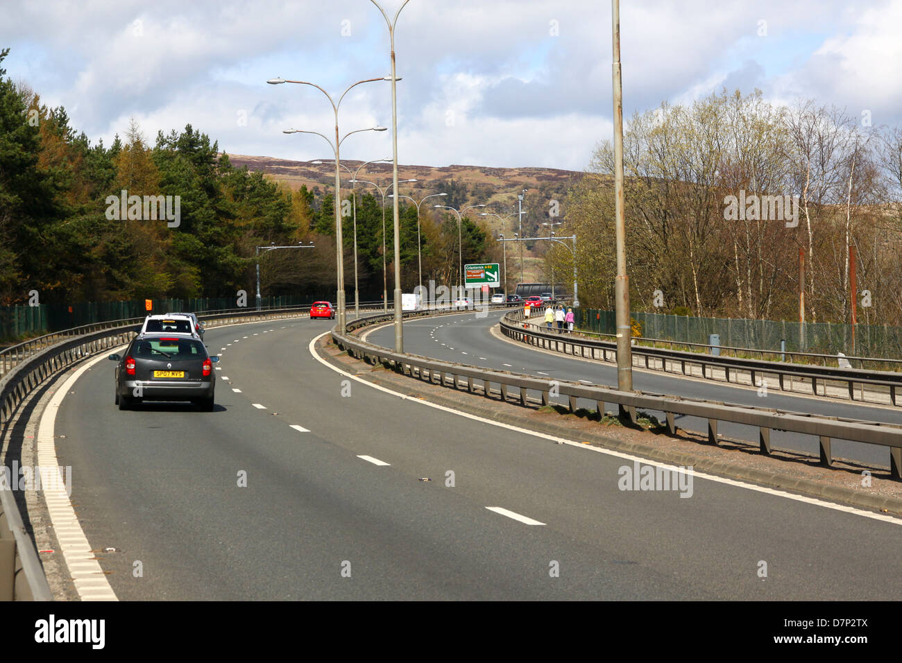 Southern approaches to Erskine Bridge Glasgow Stock Photo Alamy