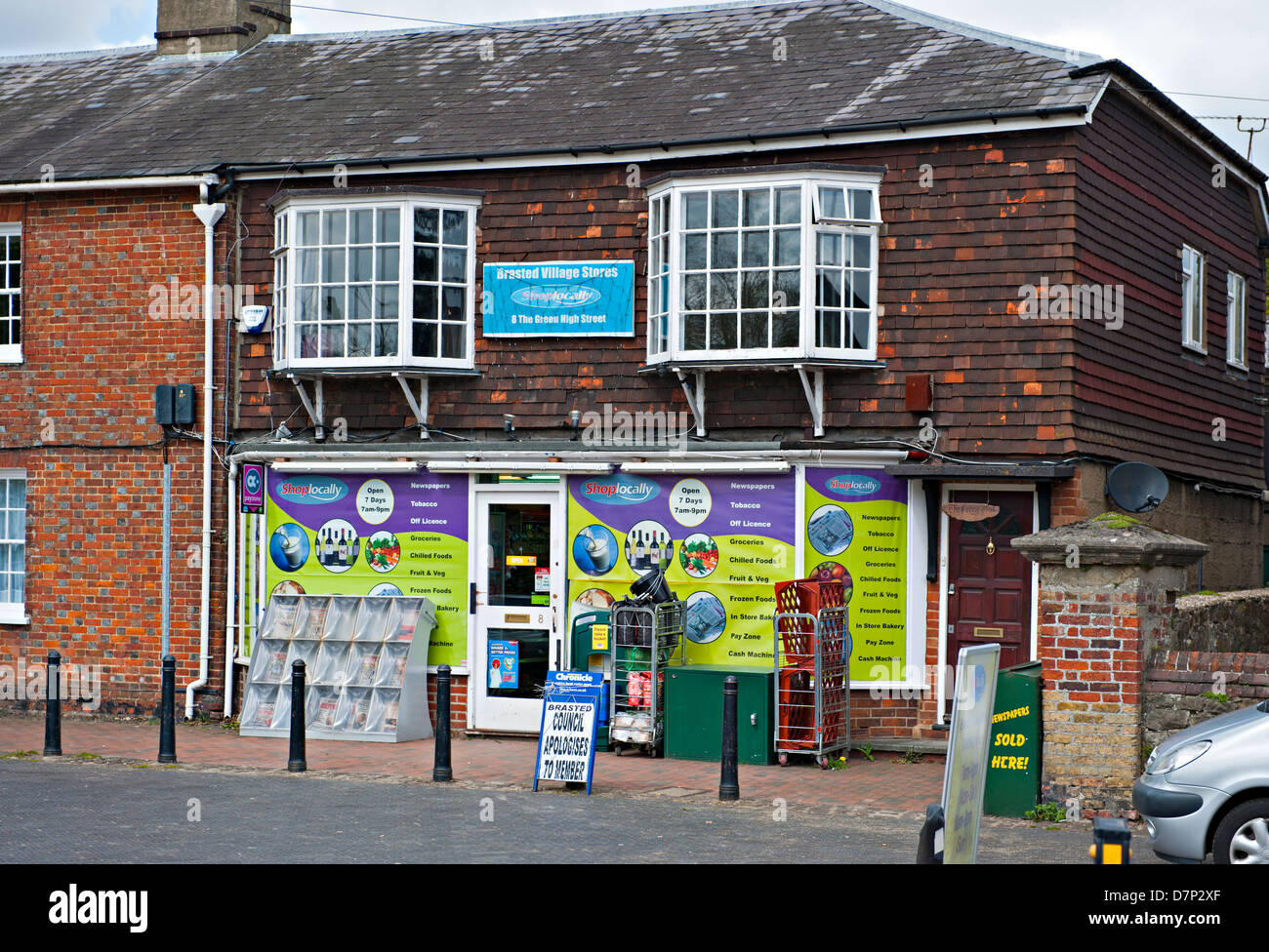 A convenience store in Brasted, Kent, UK Stock Photo