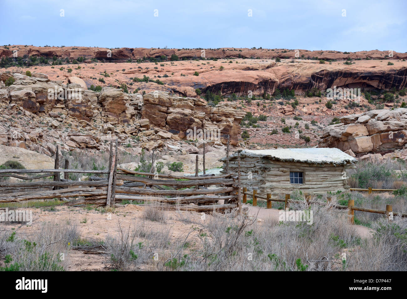 The Primitive Cabin Of Wolfe Ranch Arches National Park Moab
