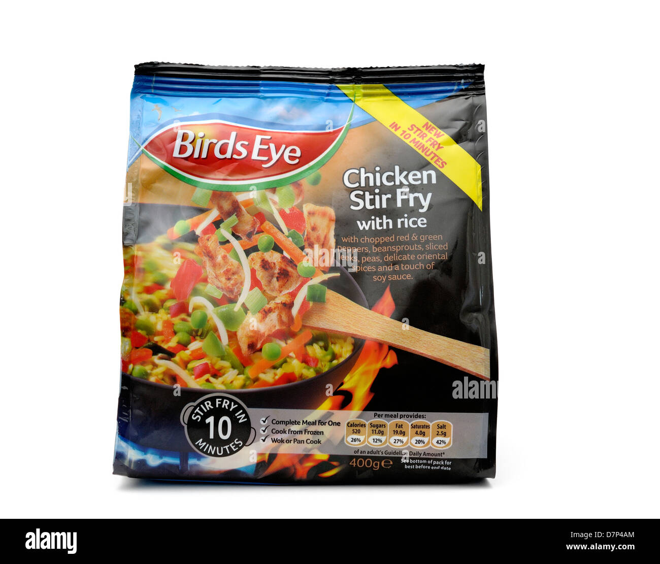 Birdseye frozen chicken stir fry with rice Stock Photo - Alamy
