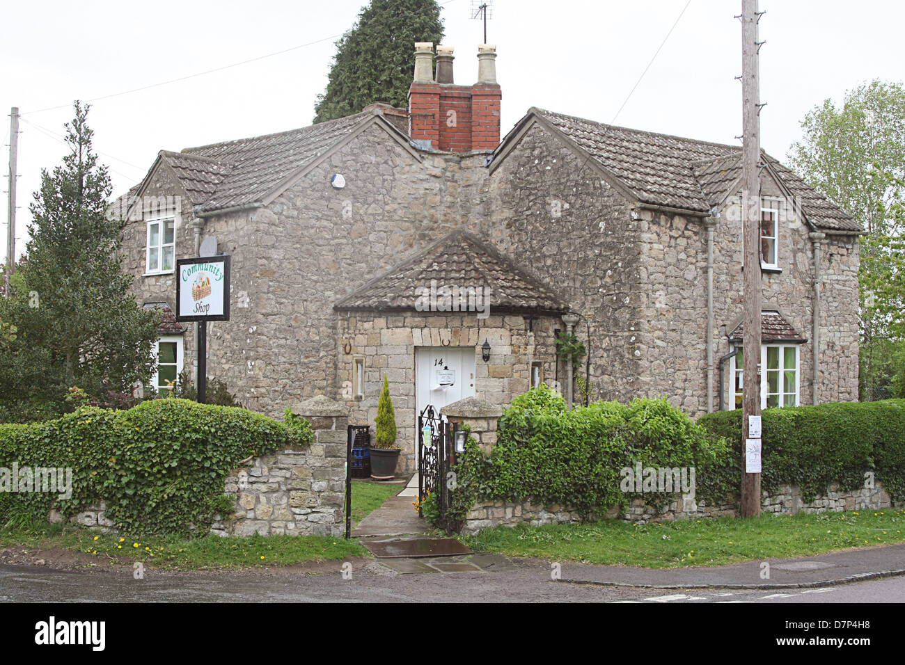 Cottage converted for a village shop in Almondsbury in Gloucestershire