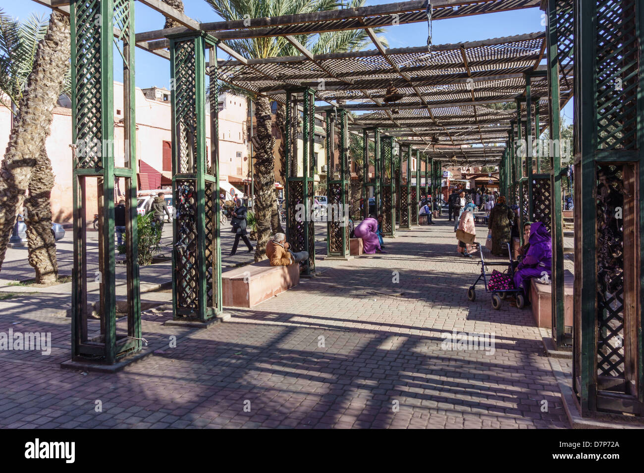 Marrakesh Bab El Mellah Square In The Old Jewish Quarter Stock Photo Alamy