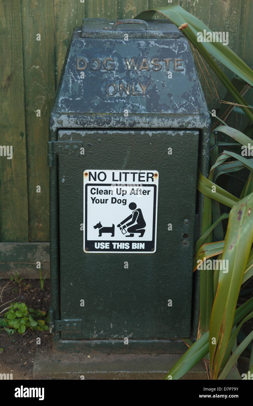 Dog waste bin Stock Photo