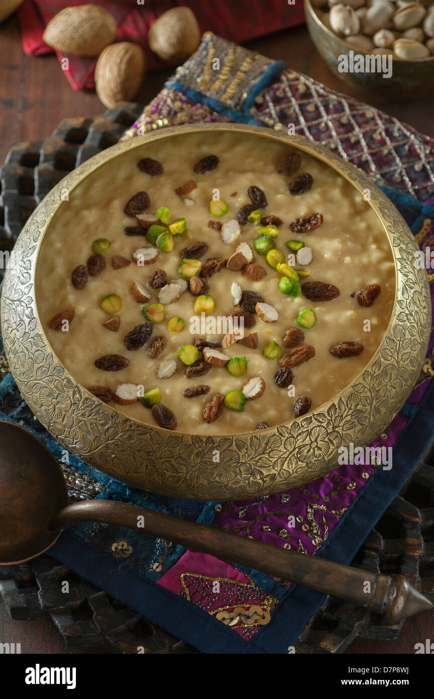 Kheer Indian rice pudding India dessert Food Stock Photo Alamy