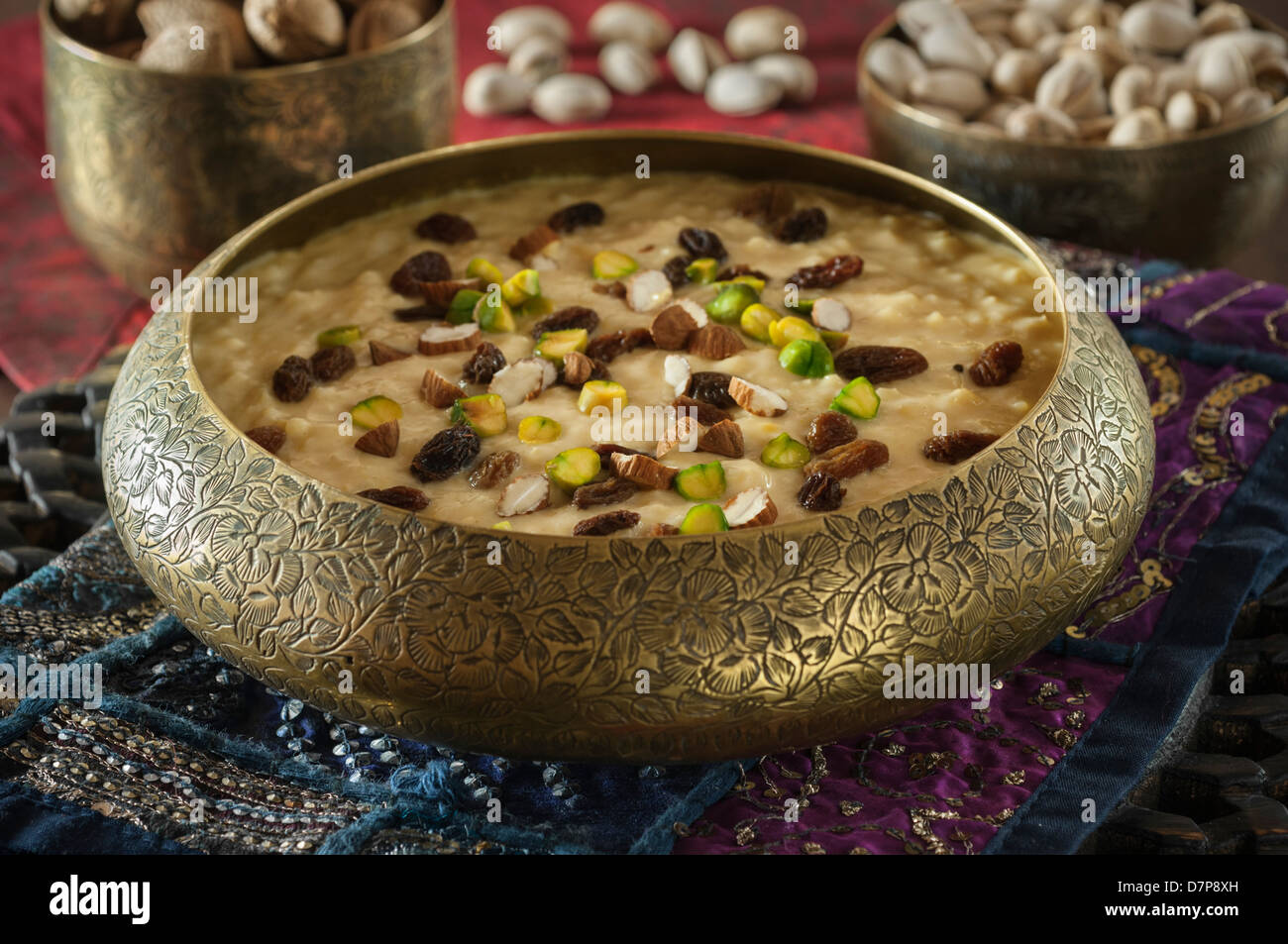 Kheer Indian rice pudding India dessert Food Stock Photo Alamy