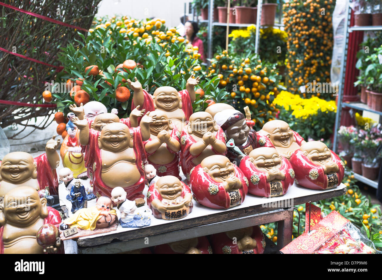 dh Flower Market MONG KOK HONG KONG Chinese New Year flowers and