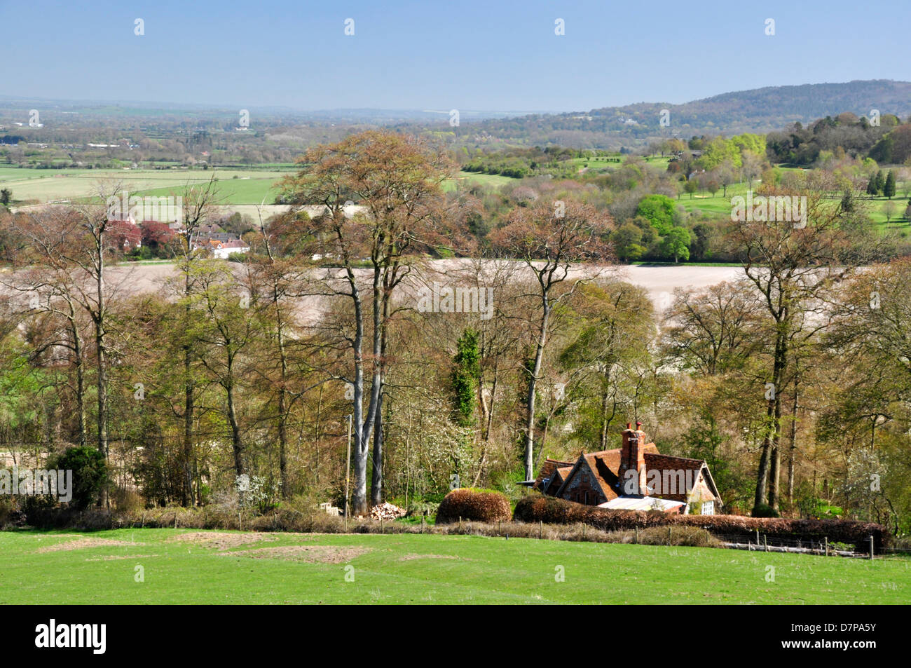 Bucks Chiltern Hills Chequers estate foreground cottage view