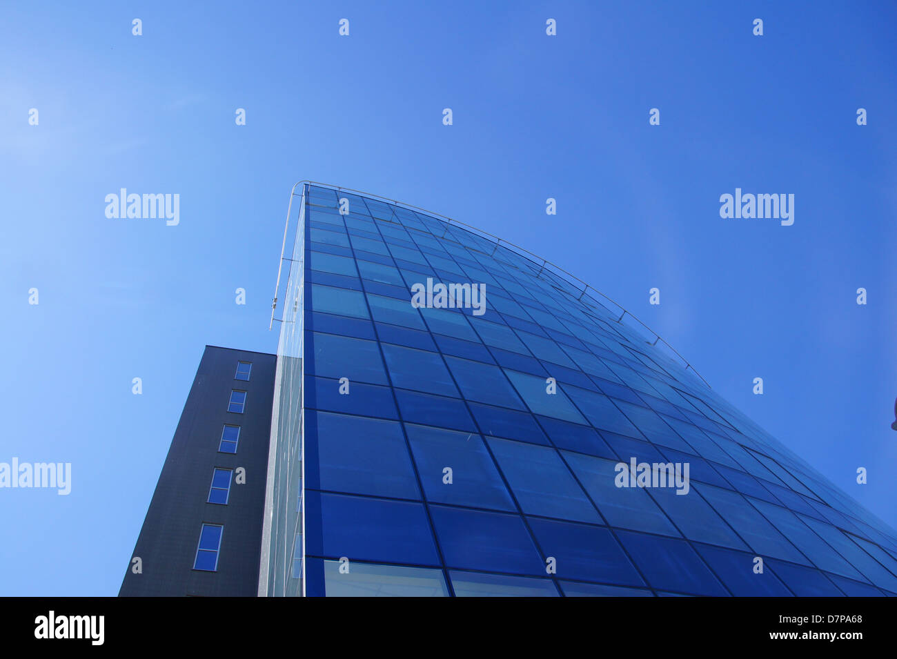 Modern office high building on a background of sky Stock Photo