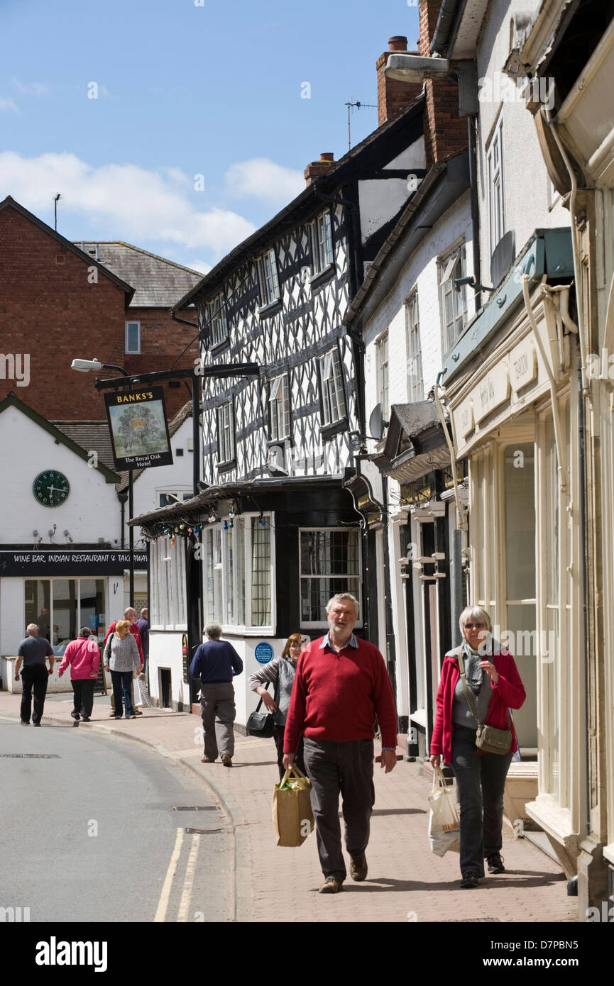 The Royal Oak Hotel on high street in Tenbury Wells Worcestershire