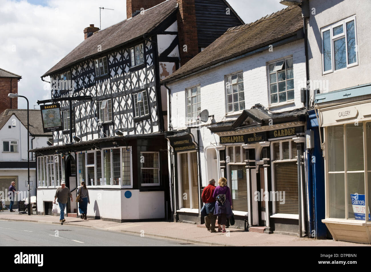 The Royal Oak Hotel on high street in Tenbury Wells Worcestershire