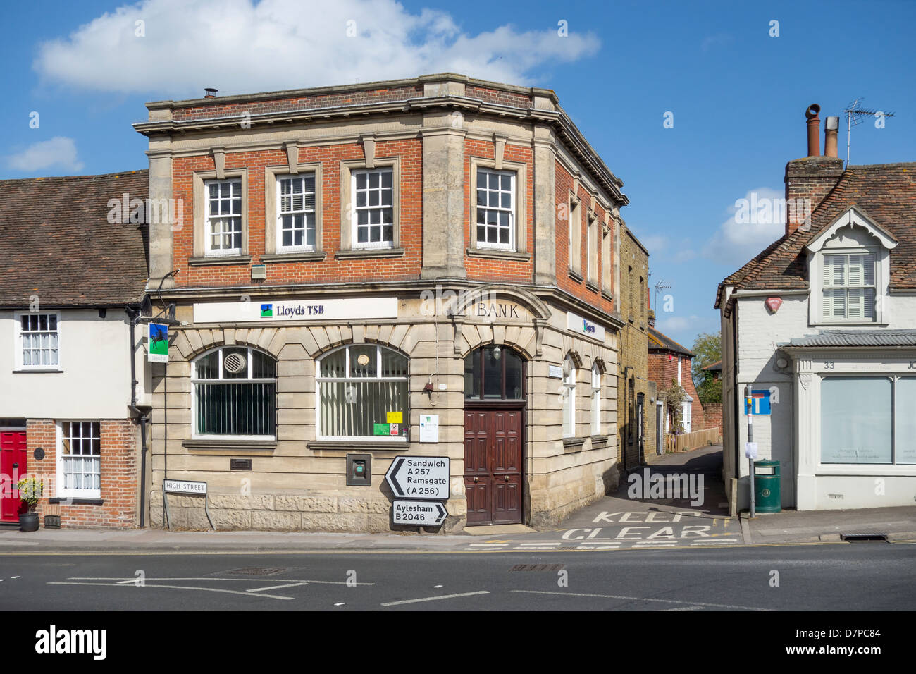 Lloyds TSB Bank  High Street Wingham Village Kent Stock Photo