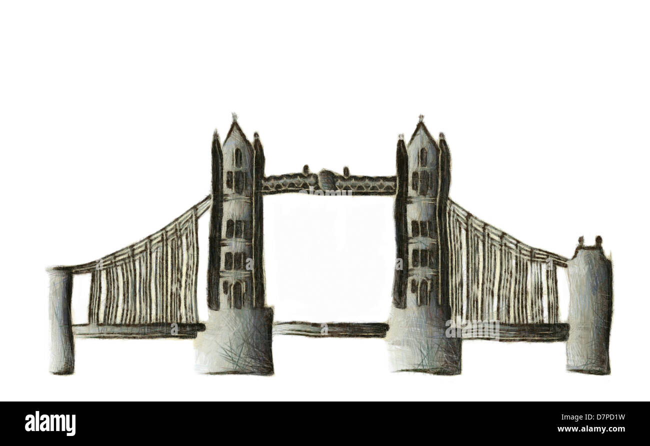 Tower bridge in London Stock Photo
