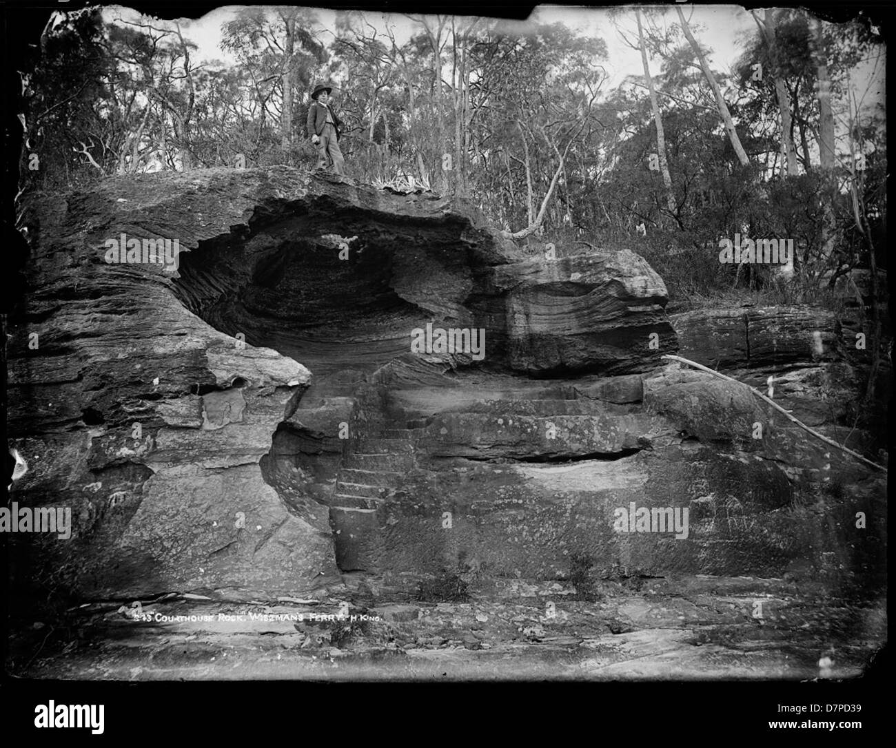 Courthouse Rock, Wisemans Ferry Stock Photo